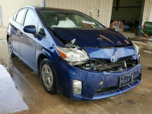 JTDKN3DUXB0305100 - 2011 TOYOTA PRIUS BLUE photo 1