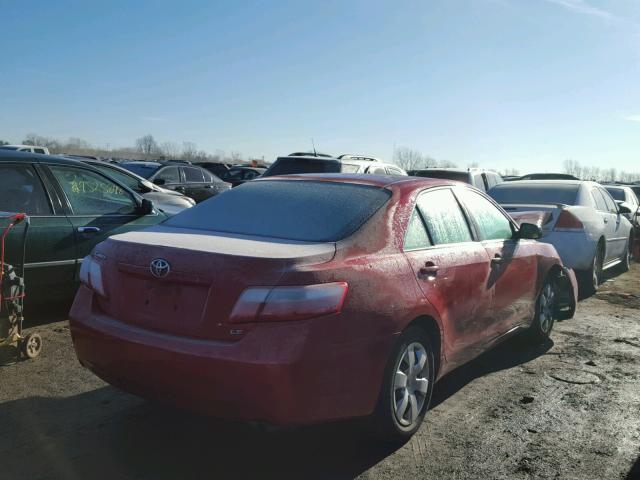 4T1BE46KX7U044127 - 2007 TOYOTA CAMRY NEW RED photo 4