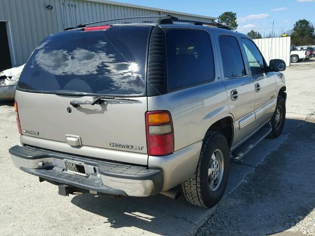 1GNEK13T01R148326 - 2001 CHEVROLET TAHOE K150 TAN photo 4