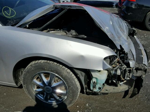 2G4WD532951184712 - 2005 BUICK LACROSSE C SILVER photo 9