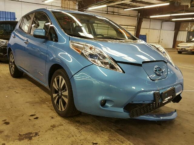 1N4AZ0CP0DC412934 - 2013 NISSAN LEAF S BLUE photo 1