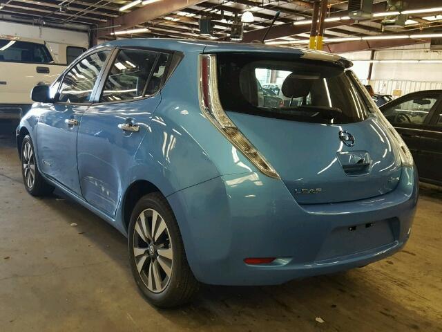 1N4AZ0CP0DC412934 - 2013 NISSAN LEAF S BLUE photo 3