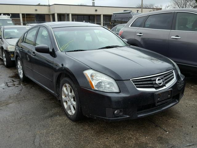 1N4BA41E48C817222 - 2008 NISSAN MAXIMA SE BLACK photo 1