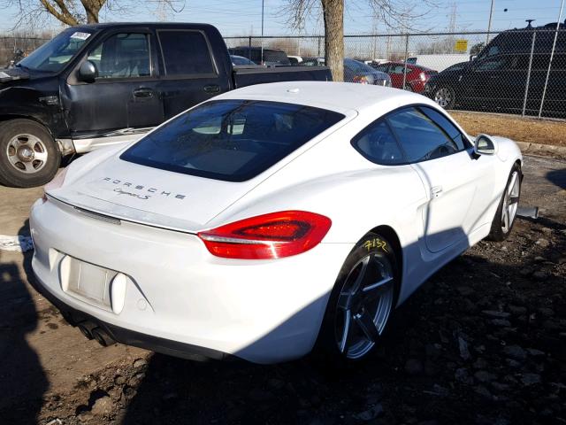 WP0AB2A85FK184699 - 2015 PORSCHE CAYMAN S WHITE photo 4