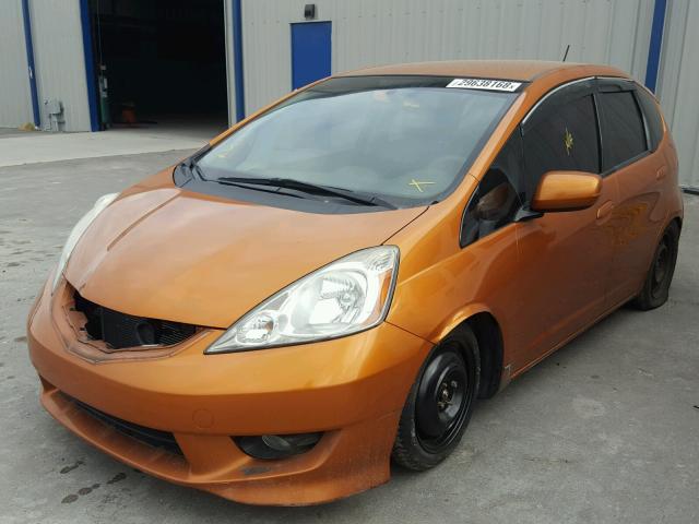 JHMGE87419S016151 - 2009 HONDA FIT SPORT ORANGE photo 2