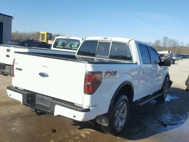 1FTFW1ETXDKD14220 - 2013 FORD F150 SUPER WHITE photo 4