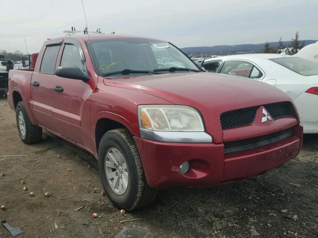 1Z7HT28K46S529318 - 2006 MITSUBISHI RAIDER LS RED photo 1