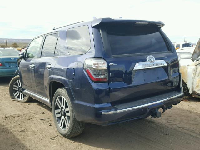 JTEBU5JRXG5363485 - 2016 TOYOTA 4RUNNER SR BLUE photo 3