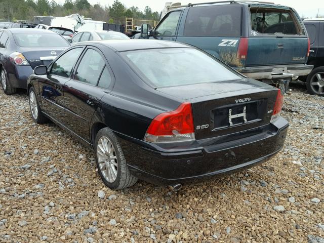 YV1RS592182673778 - 2008 VOLVO S60 2.5T BLACK photo 3