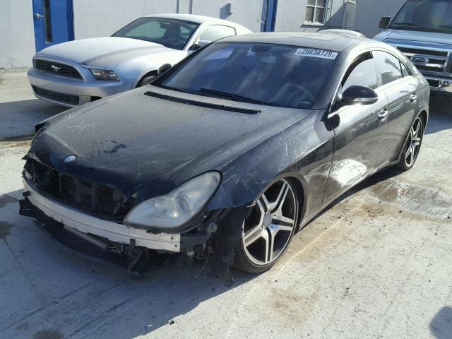 WDDDJ75X76A041781 - 2006 MERCEDES-BENZ CLS 500C BLACK photo 2