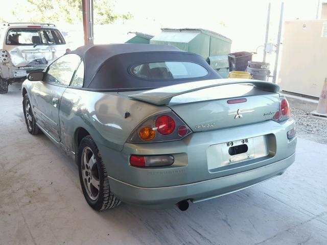 4A3AE45G13E098625 - 2003 MITSUBISHI ECLIPSE SP GREEN photo 3