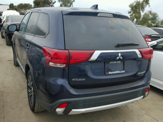 JA4AD2A30HZ017816 - 2017 MITSUBISHI OUTLANDER BLUE photo 3