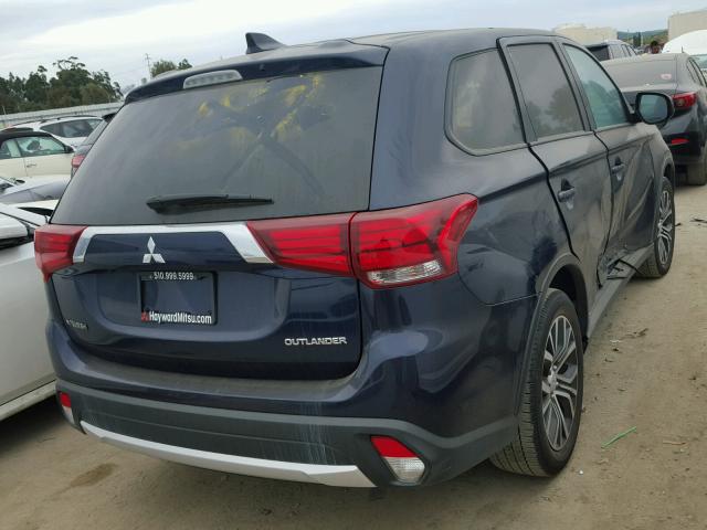 JA4AD2A30HZ017816 - 2017 MITSUBISHI OUTLANDER BLUE photo 4