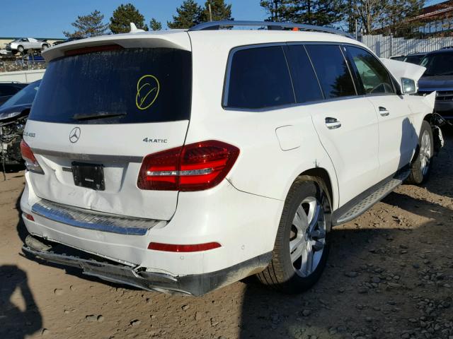 4JGDF6EE5HA834418 - 2017 MERCEDES-BENZ GLS 450 4M WHITE photo 4