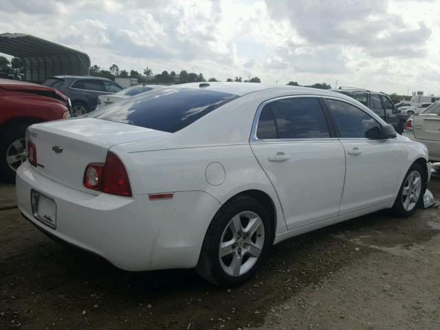 1G1ZB5EB6A4141800 - 2010 CHEVROLET MALIBU LS WHITE photo 4