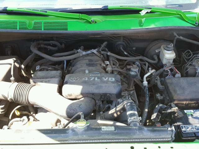 5TFRT54187X016222 - 2007 TOYOTA TUNDRA DOU GREEN photo 7