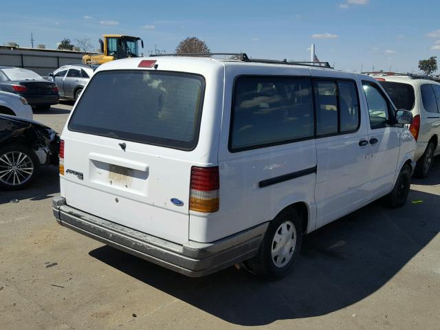 1FMDA31X1TZB25192 - 1996 FORD AEROSTAR WHITE photo 4