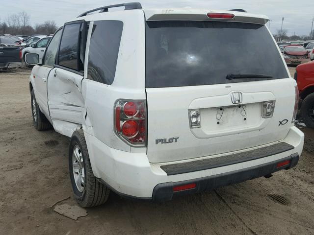 5FNYF28268B027218 - 2008 HONDA PILOT VP WHITE photo 3