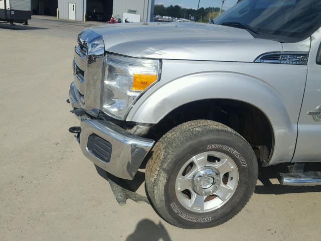 1FT7W2BT2FED29472 - 2015 FORD F250 SUPER SILVER photo 9