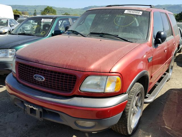 1FMRU15L62LA99313 - 2002 FORD EXPEDITION RED photo 2