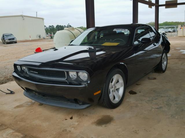 2C3CDYAG1CH131163 - 2012 DODGE CHALLENGER BLACK photo 2