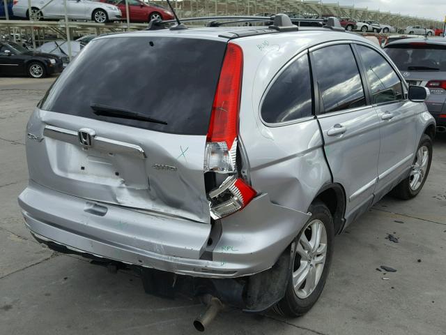 JHLRE4H70BC016057 - 2011 HONDA CR-V EXL SILVER photo 4