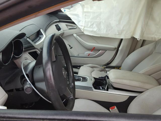 1G6DF577780140772 - 2008 CADILLAC CTS RED photo 5