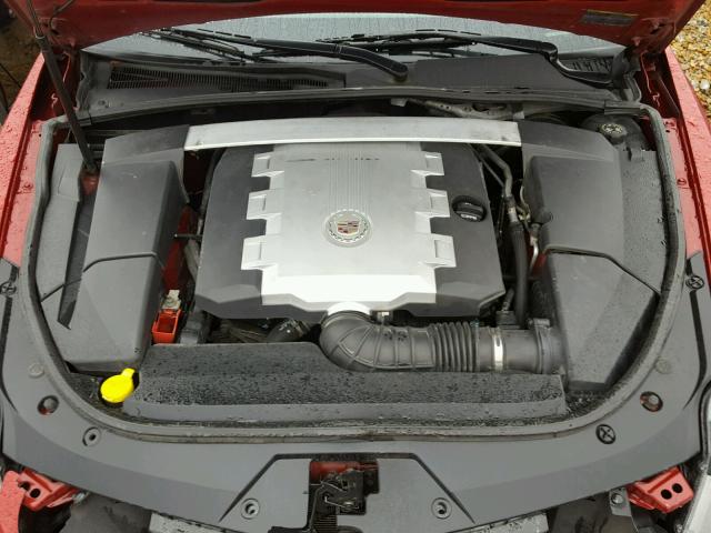 1G6DF577780140772 - 2008 CADILLAC CTS RED photo 7