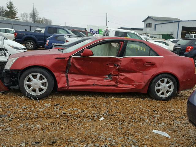 1G6DF577780140772 - 2008 CADILLAC CTS RED photo 9