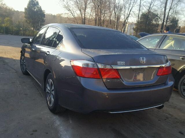 1HGCR2F33DA239950 - 2013 HONDA ACCORD LX GRAY photo 3