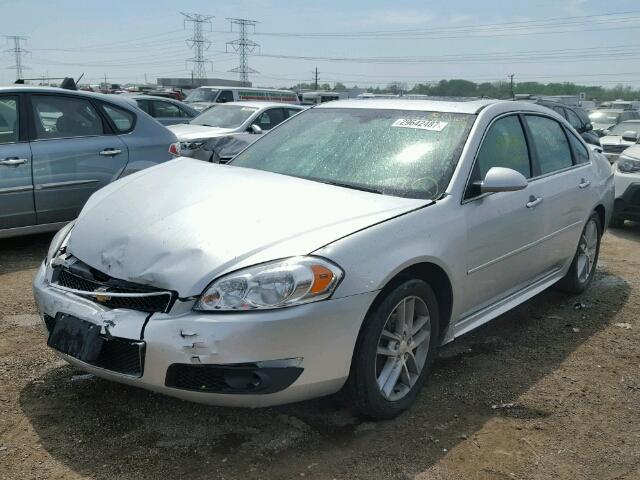 2G1WC5E33D1186654 - 2013 CHEVROLET IMPALA SILVER photo 2