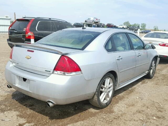 2G1WC5E33D1186654 - 2013 CHEVROLET IMPALA SILVER photo 4