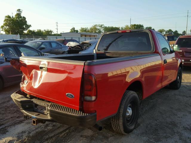 2FTRF17224CA11437 - 2004 FORD F-150 HERI RED photo 4