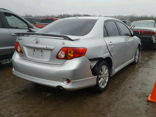 1NXBU40E09Z090011 - 2009 TOYOTA COROLLA BA SILVER photo 4