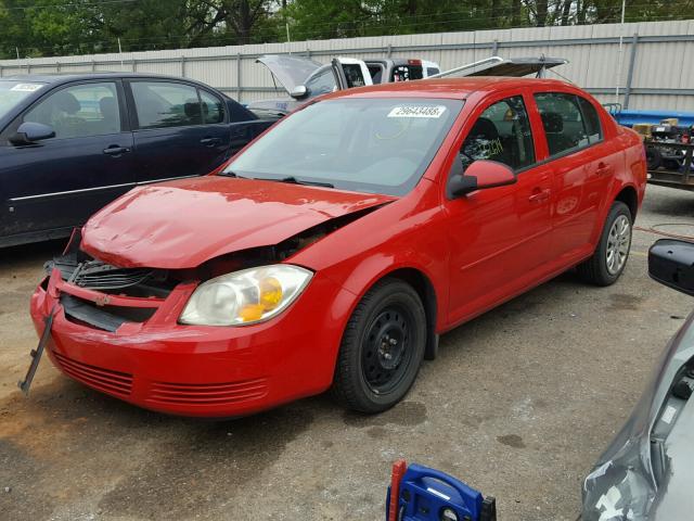 1G1AD5F54A7220056 - 2010 CHEVROLET COBALT 1LT RED photo 2