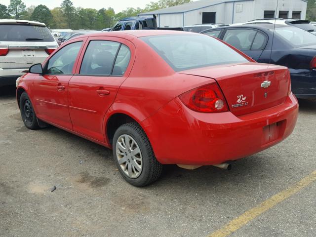 1G1AD5F54A7220056 - 2010 CHEVROLET COBALT 1LT RED photo 3