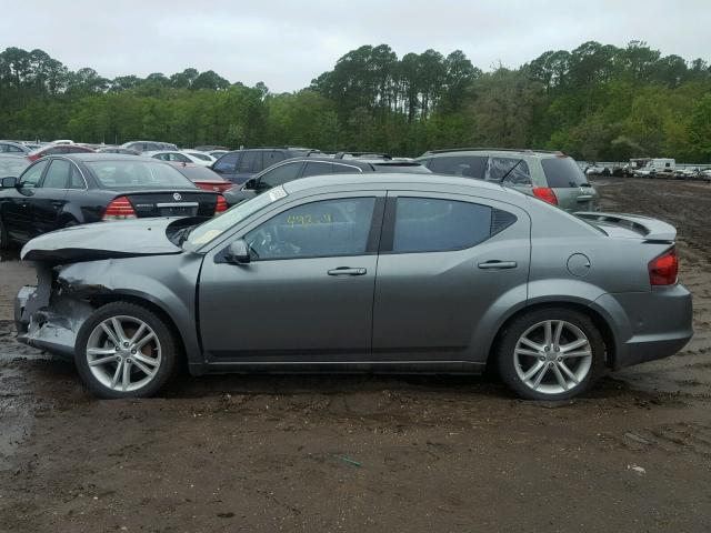 1C3CDZCB2DN552440 - 2013 DODGE AVENGER SX GRAY photo 9