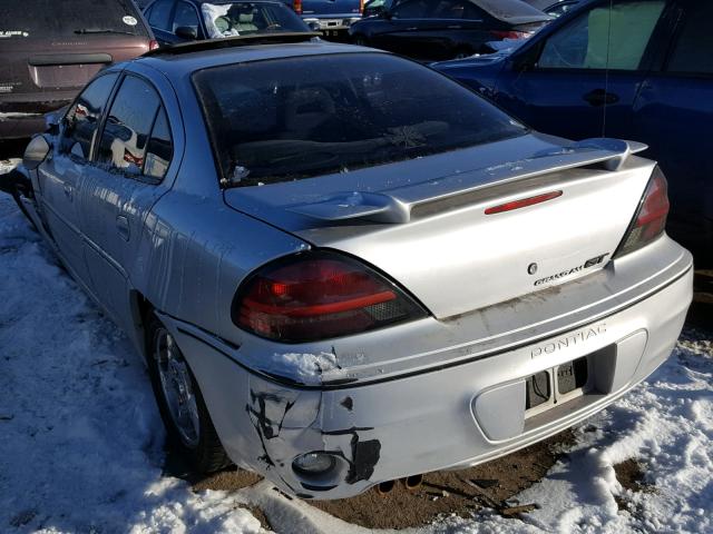 1G2NW52E73M737840 - 2003 PONTIAC GRAND AM G SILVER photo 3