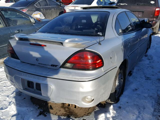 1G2NW52E73M737840 - 2003 PONTIAC GRAND AM G SILVER photo 4