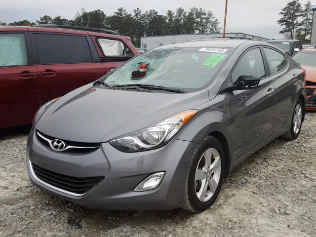 5NPDH4AE6DH323232 - 2013 HYUNDAI ELANTRA GL GRAY photo 2