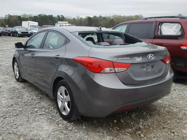 5NPDH4AE6DH323232 - 2013 HYUNDAI ELANTRA GL GRAY photo 3