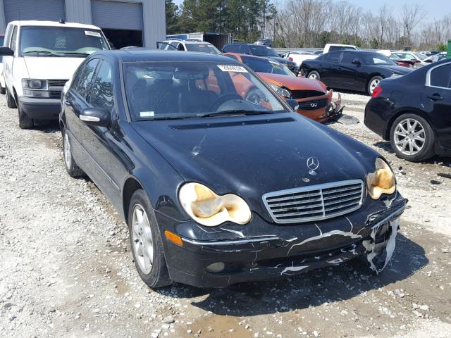 WDBRF64J41F115774 - 2001 MERCEDES-BENZ C 320 BLACK photo 1