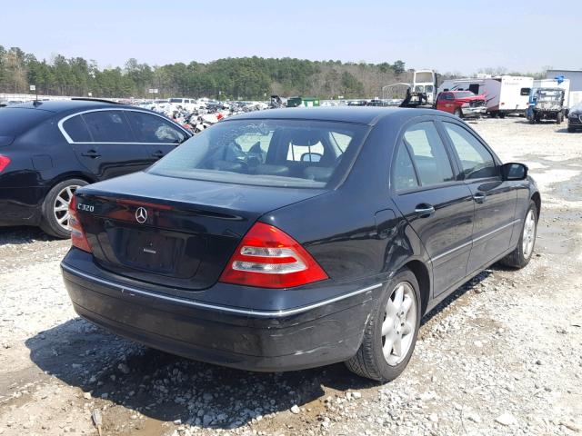 WDBRF64J41F115774 - 2001 MERCEDES-BENZ C 320 BLACK photo 4