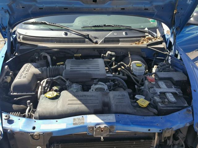 1B7GG22N7YS791531 - 2000 DODGE DAKOTA BLUE photo 7