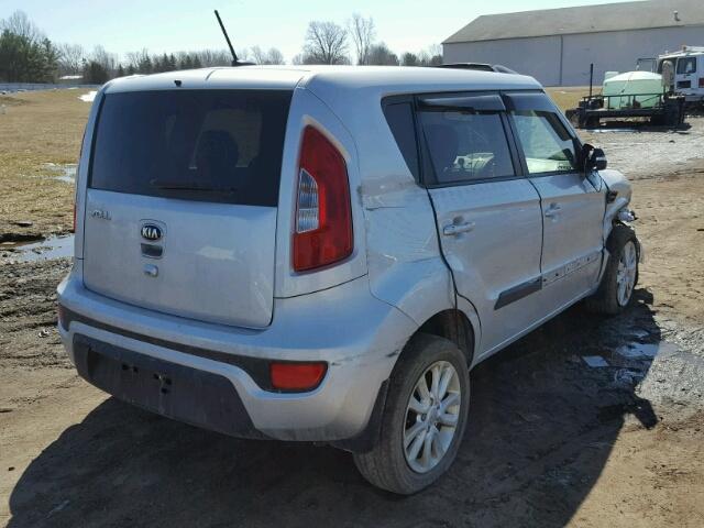 KNDJT2A64D7522329 - 2013 KIA SOUL + SILVER photo 4