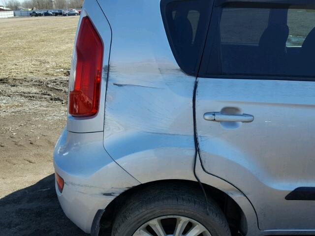 KNDJT2A64D7522329 - 2013 KIA SOUL + SILVER photo 9