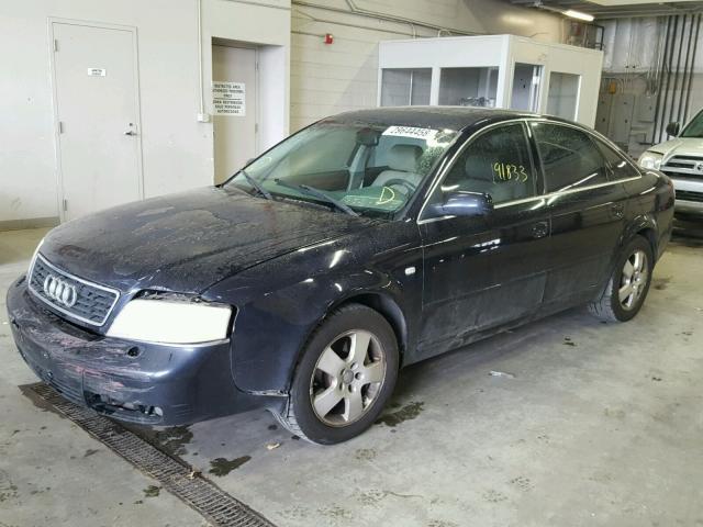 WAUED64B01N091507 - 2001 AUDI A6 2.7T QU BLUE photo 2