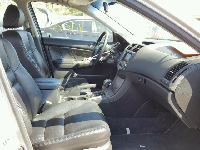 1HGCM66847A030769 - 2007 HONDA ACCORD EX GRAY photo 5