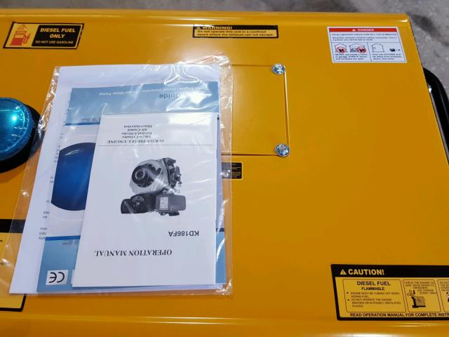 D180100138 - 2018 OTHR GENERATOR YELLOW photo 7