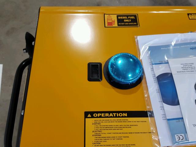 D180100138 - 2018 OTHR GENERATOR YELLOW photo 8